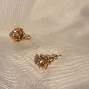 VINTAGE SIGNED MONRT ROSE GOLD TONED EARRINGS